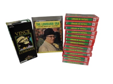 Vince Lombardi Items incl Lombardi on Football VHS, The Lombardi Era and The Green Bay Packers,