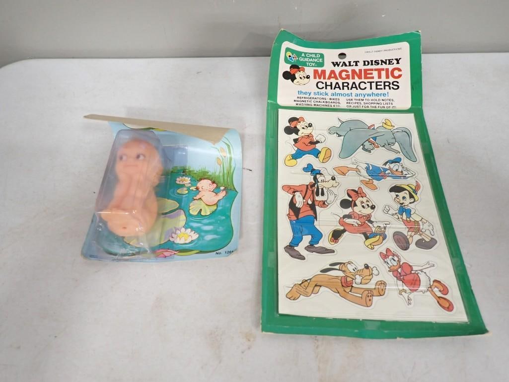 Vintage Walt Disney Magnetic Characters and Vintage Kewpie Cutie A Cameo Doll Amsco New Old Stock 19 (1 of 6)