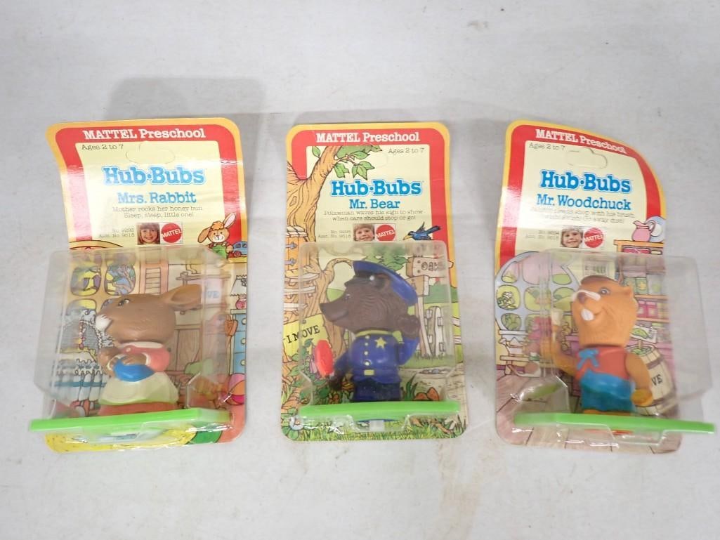 3 Vtg 1975 Hub-Bubs Toys by Mattel NOS New Old Stock (1 of 5)