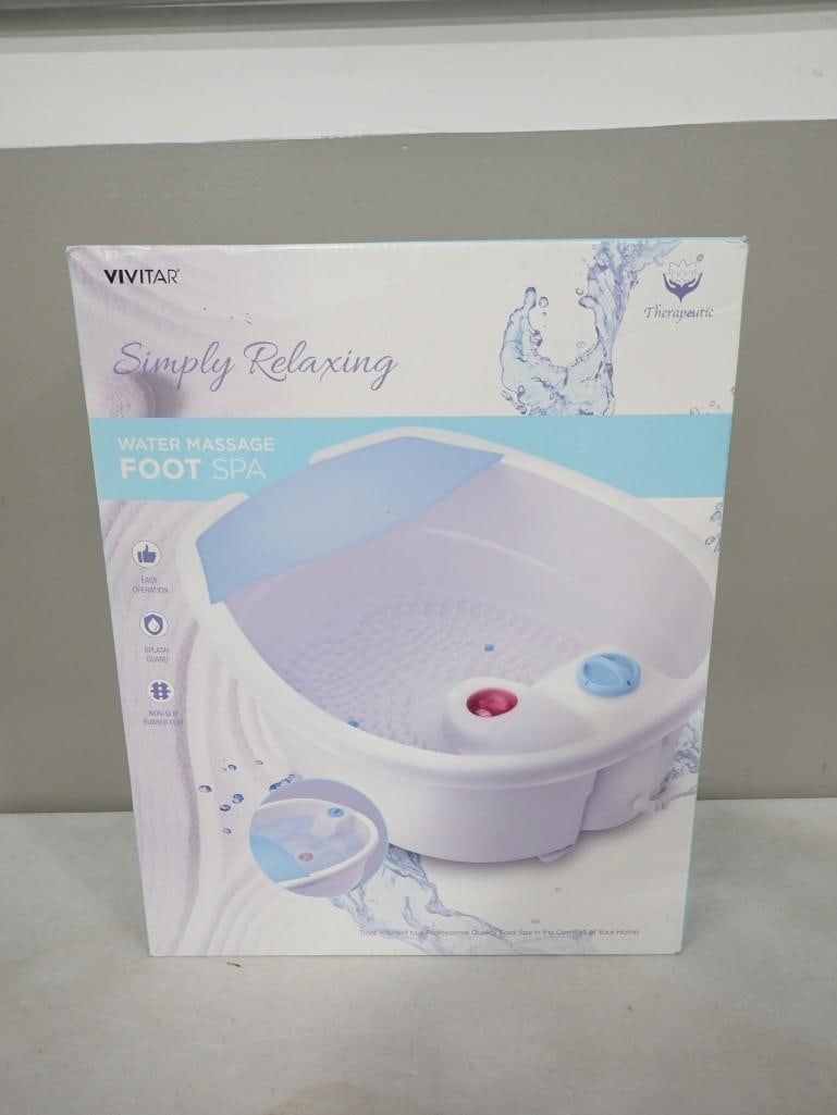 Vivitar Simply Relaxing Water Massage Foot Spa New in Box (1 of 3)