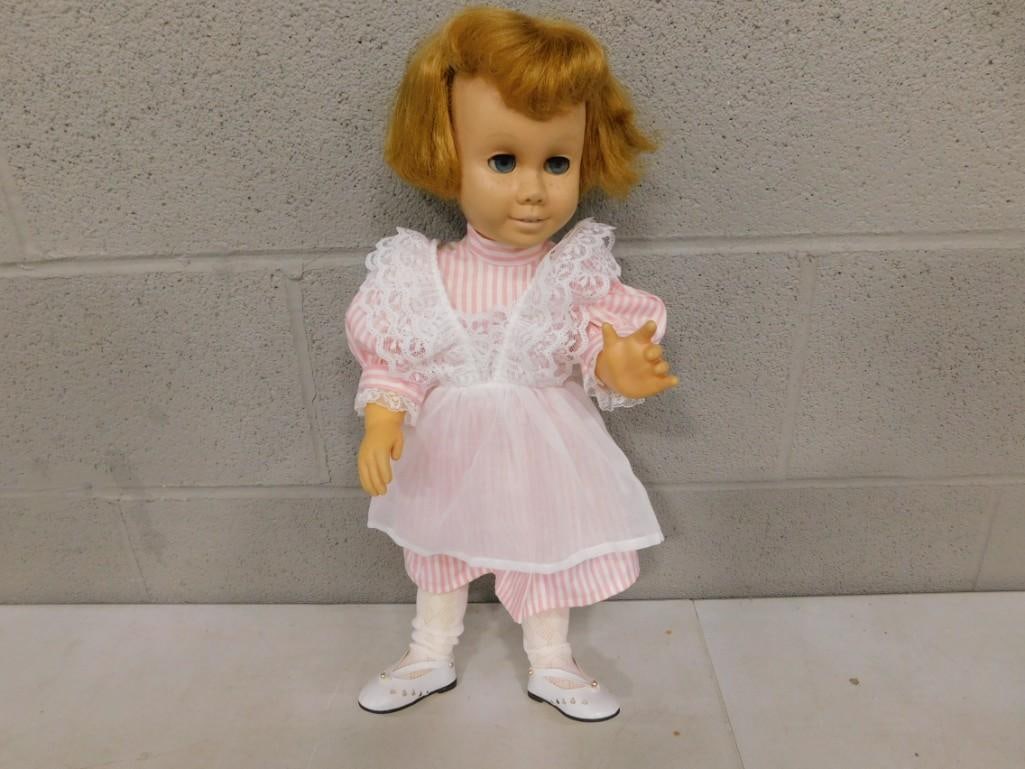 Vintage 1960s Chatty Cathy Doll by Mattel with Peppermint Outfit (1 of 9)