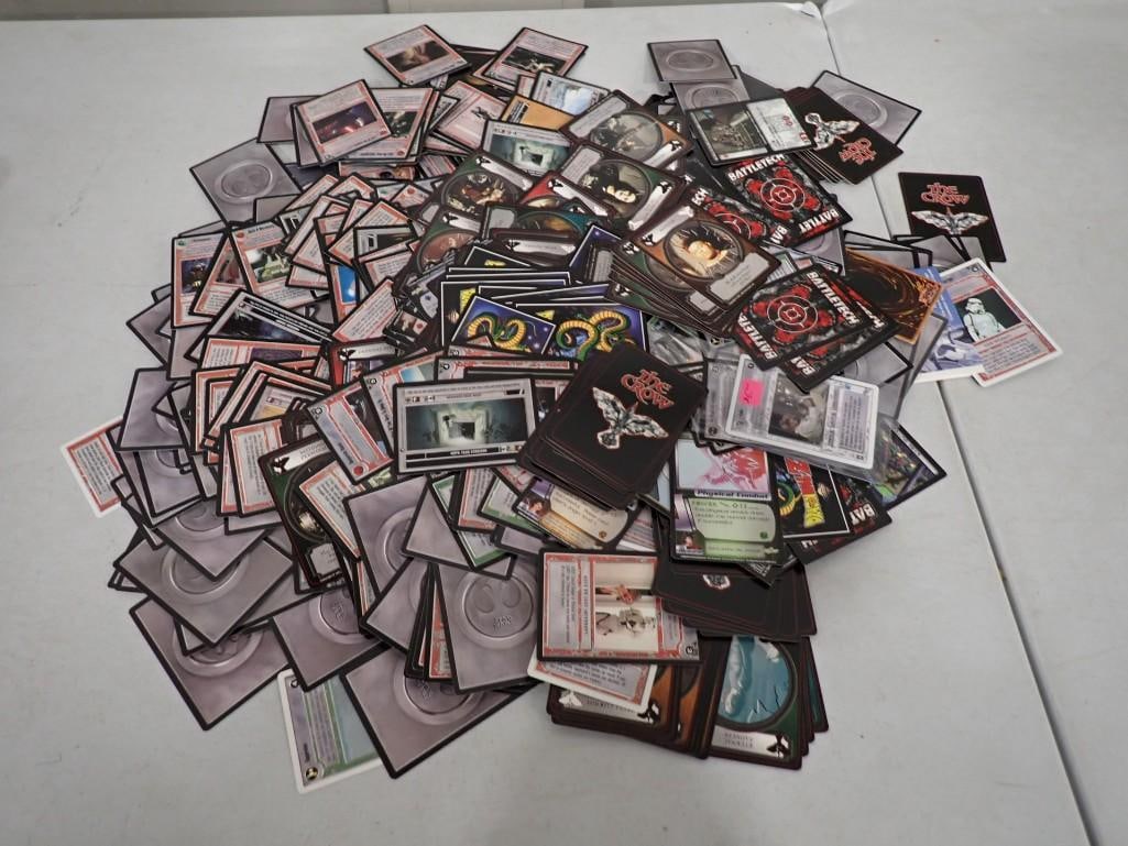 Lot of Trading Cards incl The Crow, Battletech, Dragon Ball Z Cards, Etc: Lot of Trading Cards incl The Crow, Battletech, Dragon Ball Z Cards, Etc All pictures are considered part of the description and should be examined carefully by bidders. Live Auctioneers is now offeri