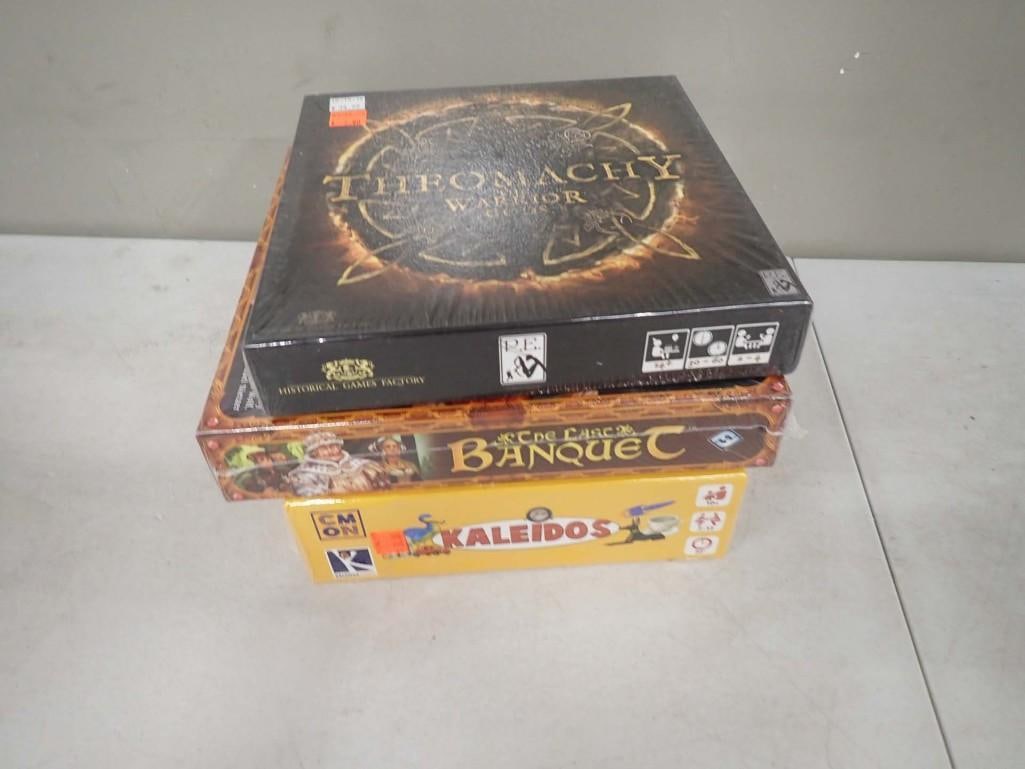 3 Factory Sealed Games incl The Last Banquet, Theomachy Warrior, Kaleidos (1 of 4)