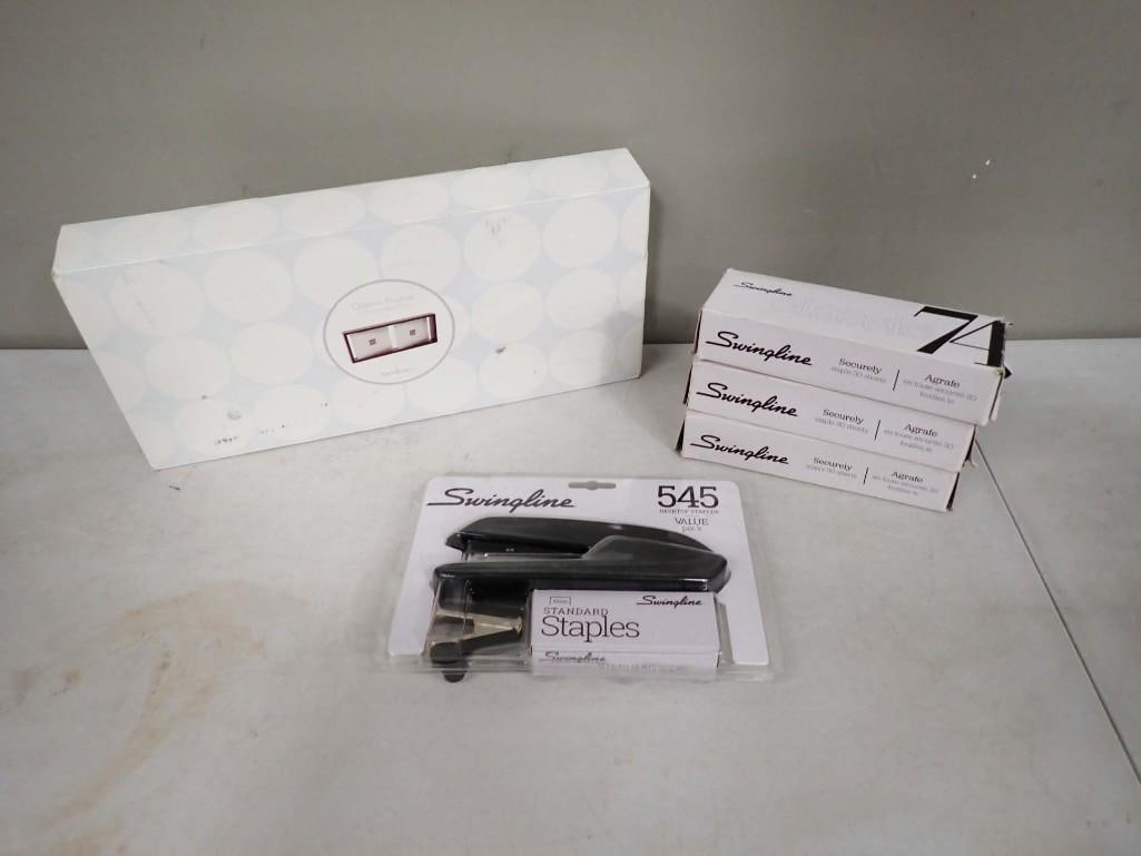 4 Swingline Staplers and a Double Picture Frame All New in Box (1 of 4)