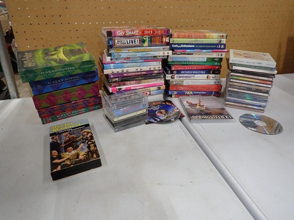 Media Lot incl DVDs, CDs, Harry Potter Books, etc (1 of 9)