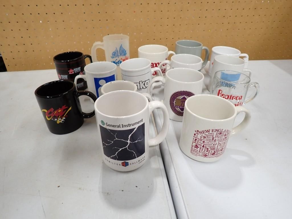 Lot of Advertising Mugs, etc incl Sanka, US Marine, Reptron Electronics, etc (1 of 6)