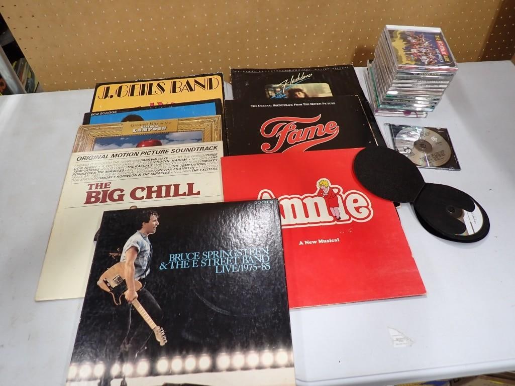 Vinyl Records and CDs incl Bruce Springsteen & The E Street Band, J. Geils Band, Fame, The Big Chill (1 of 6)