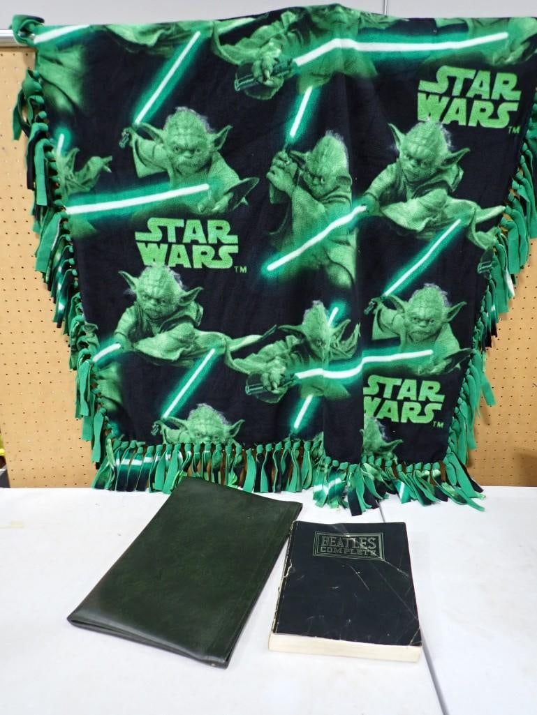 Star Wars Blanket, The Beatles Compete Sheet Music Book, etc (1 of 8)