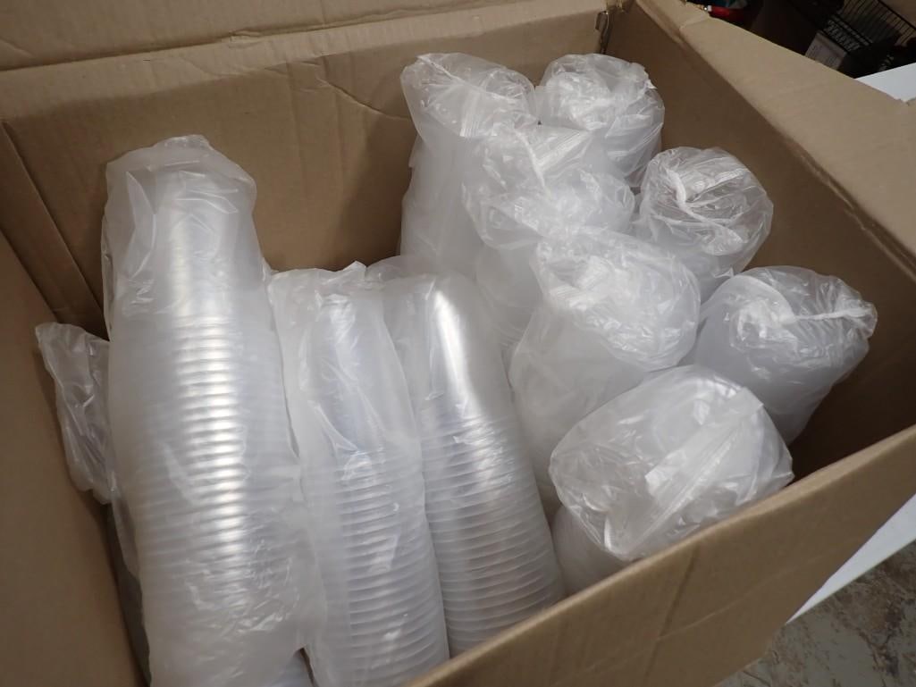 Large Lot of New in Package Plastic Disposable Cups: Large Lot of New in Package Plastic Disposable Cups All pictures are considered part of the description and should be examined carefully by bidders. Live Auctioneers is now offering Live Shipping th