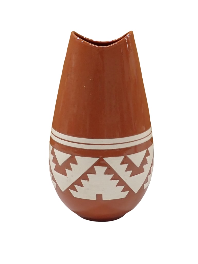 Southwest Style Pottery Vase Signed M Black on the Bottom (1 of 5)