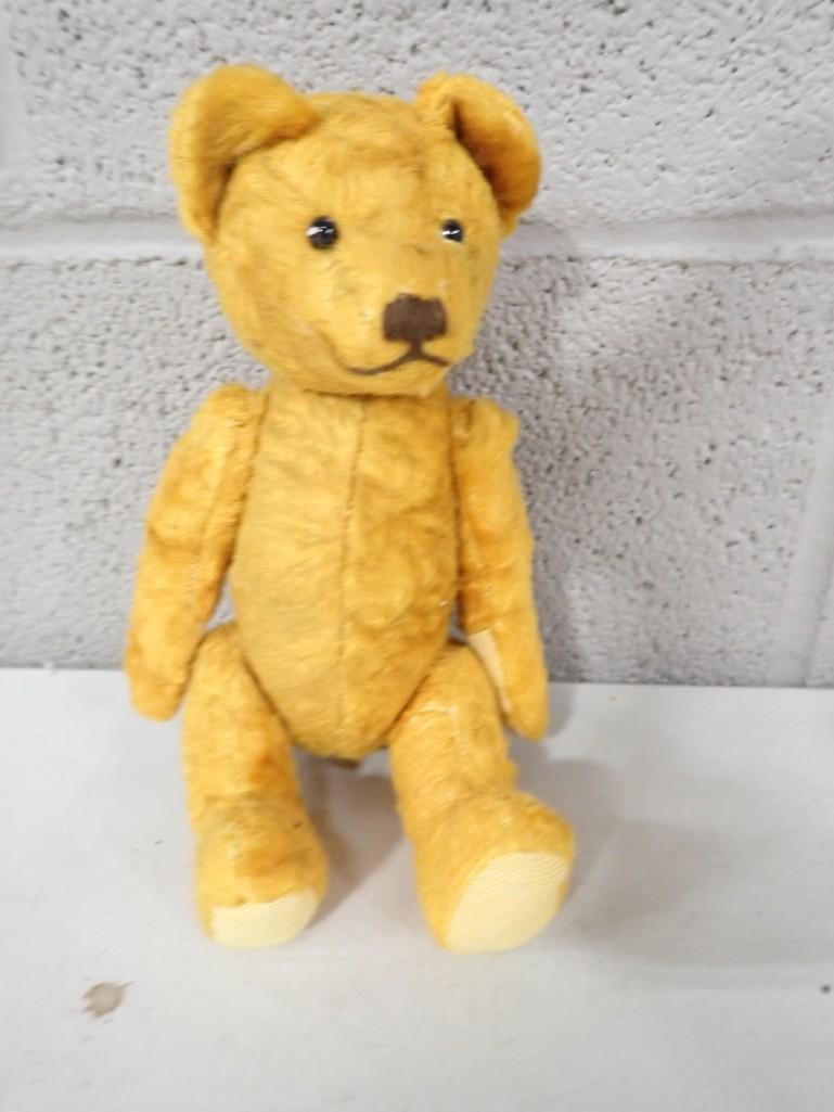 Antique Jointed Mohair Plush Teddy Bear: Antique Jointed Mohair Plush Teddy Bear All pictures are considered part of the description and should be examined carefully by bidders. Live Auctioneers is now offering Live Shipping through them. Th