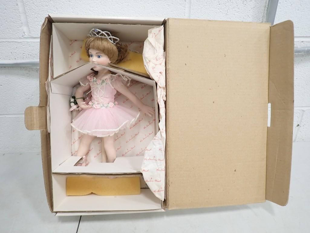 Danbury Mint Precious Childhood Moments Ballerina Porcelain Doll in Original Box with stand (1 of 6)