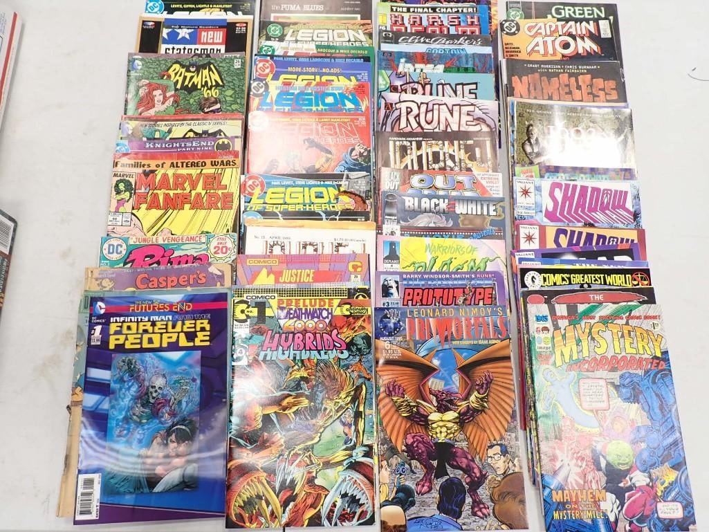 Lot of Comic Books incl Batman, Marvel Fanfare, Shadow, Leonard Nimoy's Primortals, etc (1 of 5)