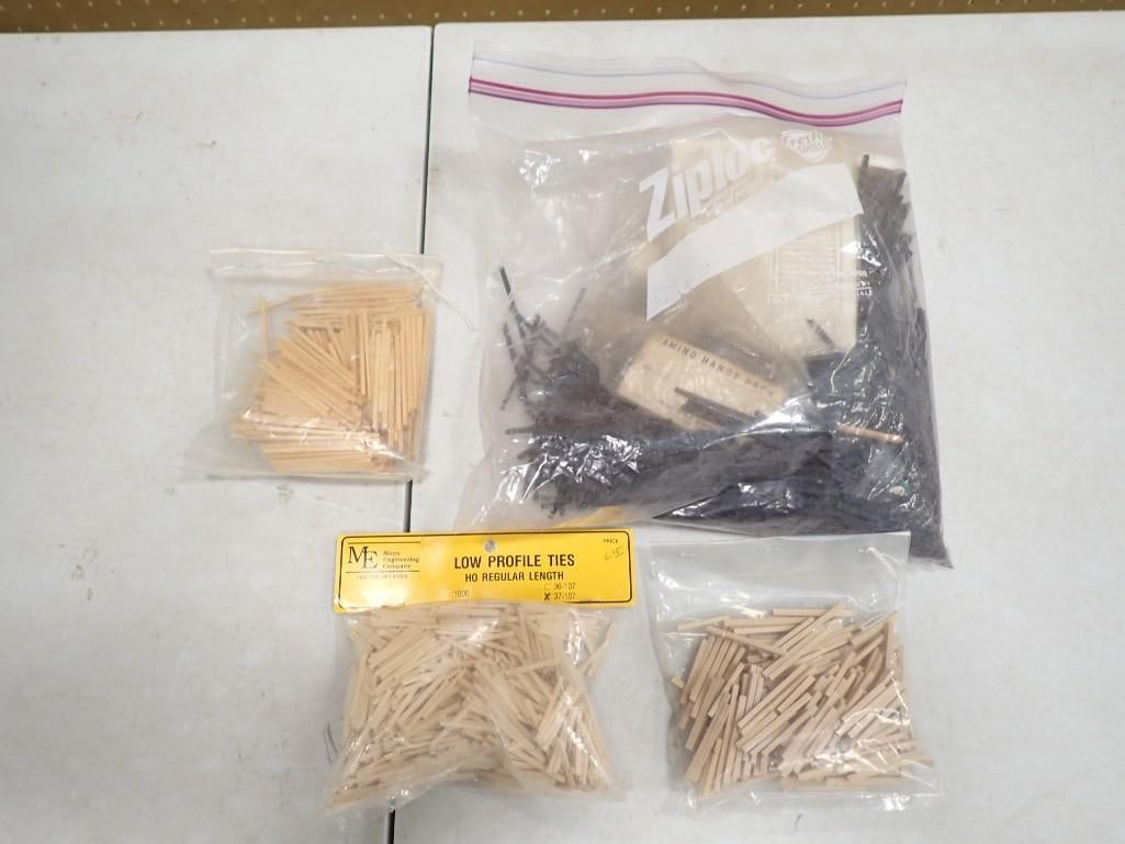 Large Lot of Model Train HO Scale Track Ties (1 of 5)