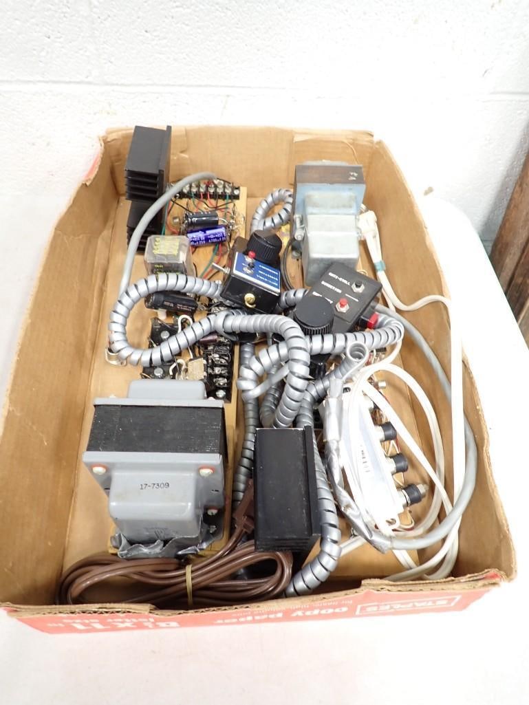Misc. electronic Parts, Hardware, cords, accessories, etc, some may be for model trains (1 of 7)
