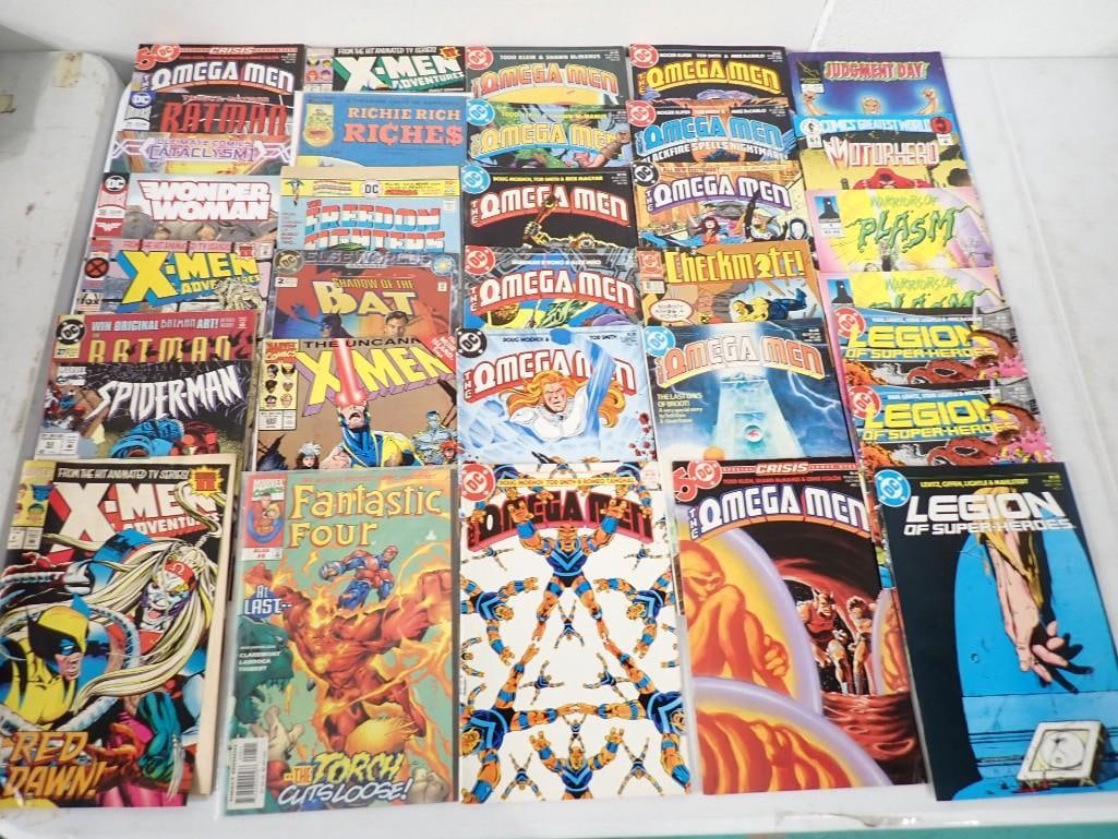 Lot of Comic Books incl X-Men, Batman, Spider-Man, Omega Men, Legion of Super Heroes, etc (1 of 7)