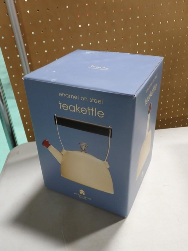 Michael Graves Design New in Box Enamel on Steel Tea Kettle (1 of 5)