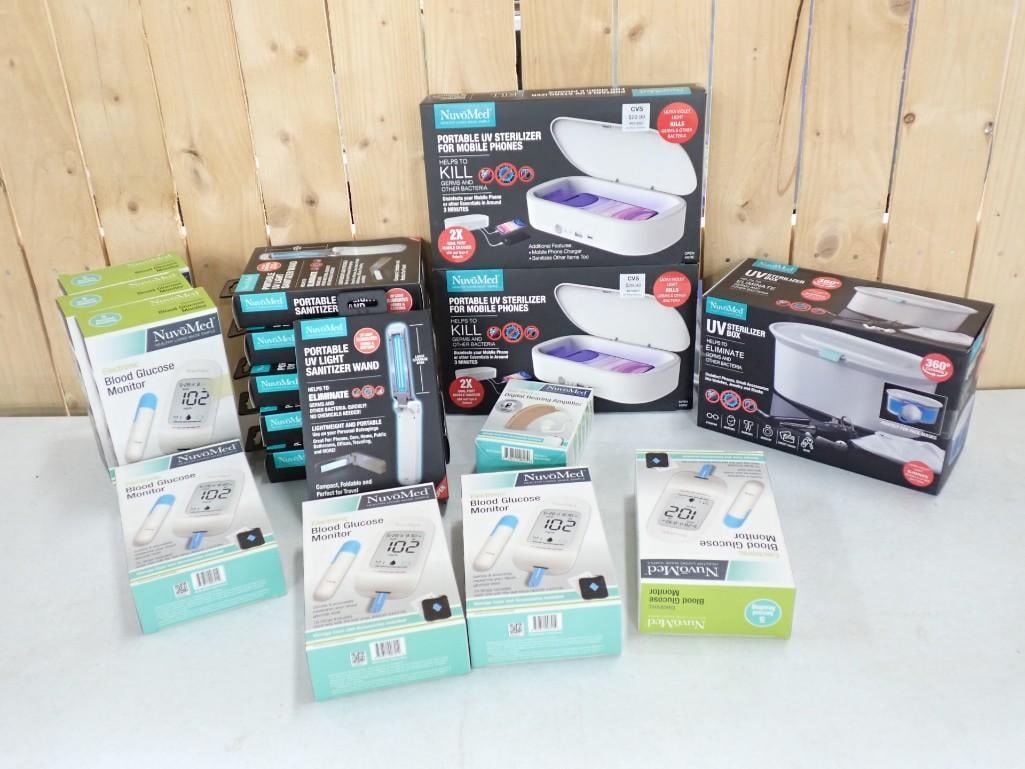 Lot of New Items incl 6 Portable UV Light Sanitizer Wands, 2 Portable UV Sterilizers for Mobile Phon (1 of 8)