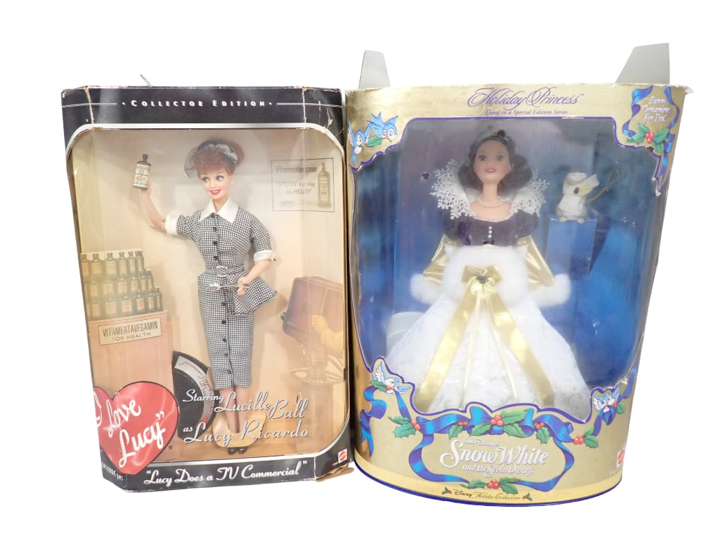 I Love Lucy Doll and Snow White Holiday Princess Doll Both by Mattel in Original Boxes (1 of 7)