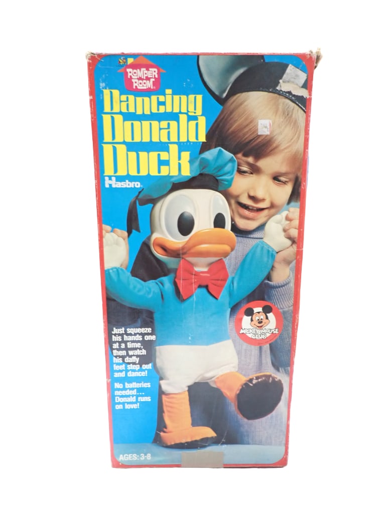 Vintage Dancing Donald Duck In Original Box Hasbro 544 Mickey Mouse Club Romper Room (1 of 6)