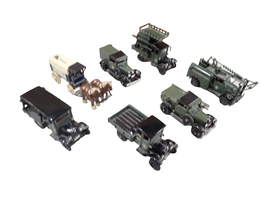 1980s Yorkshire Co Bell Telephone System Metal Trucks incl Coin Bank Buggy with Horses (1 of 11)