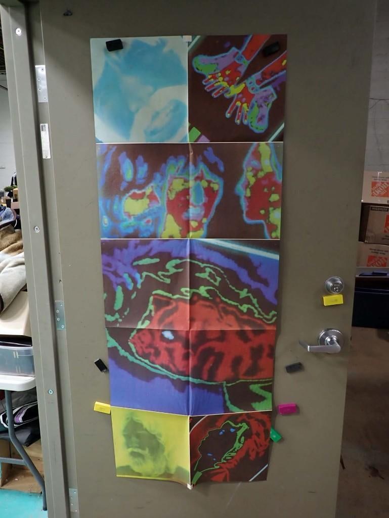 1980 Promotone Rolling Stones Psychedelic Music Poster (1 of 10)