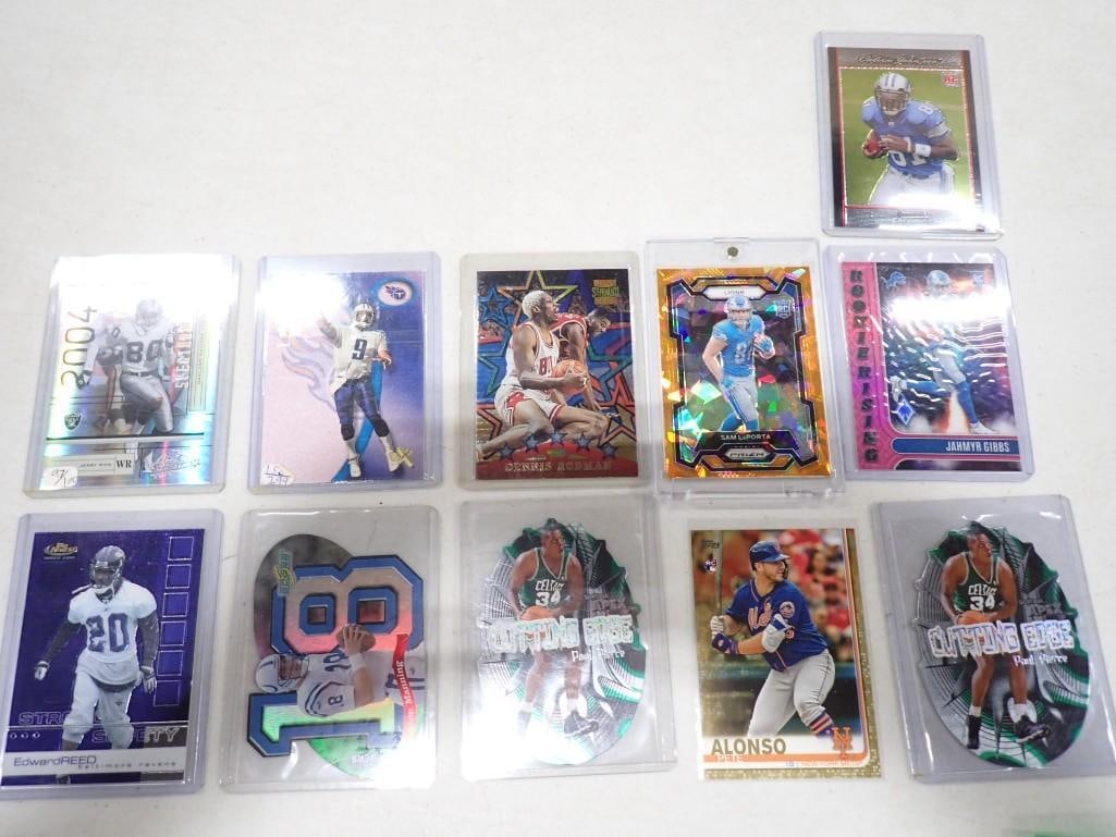 Lot of Rookies, Inserts, Numbered Cards incl Calvin Johnson Rooke and Ed Reed Rookie Sports Cards: Lot of Rookies, Inserts, Numbered Cards incl Calvin Johnson Rooke and Ed Reed Rookie Sports Cards All pictures are considered part of the description and should be examined carefully by bidders. Live 