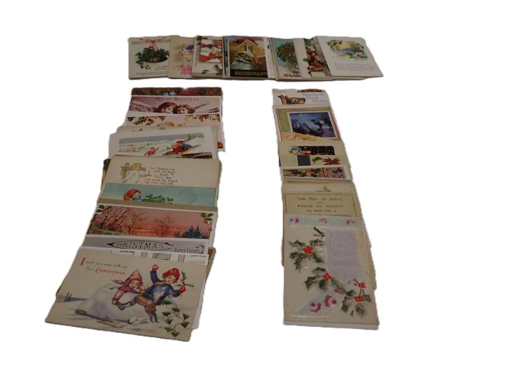 Lot of approx 70 Christmas Postcards - some are very old! (1 of 9)
