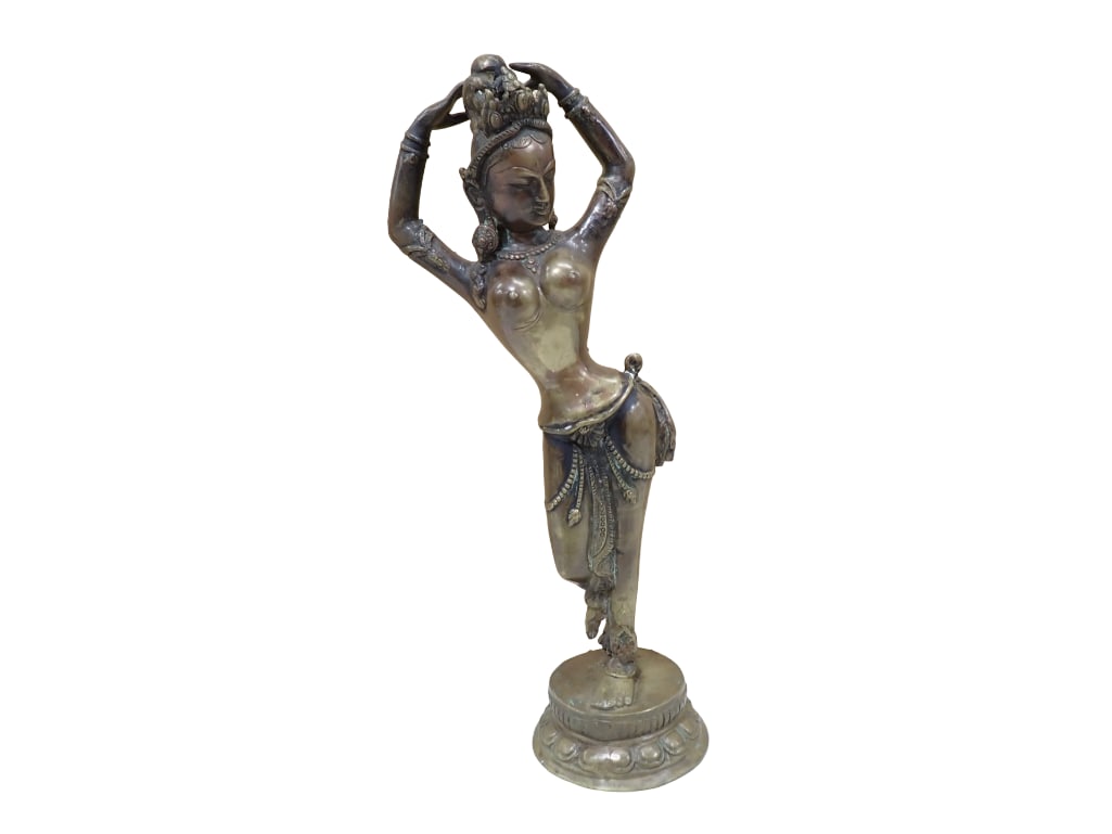 Vintage Metal Statue of Parvati Hindu Goddess Dancing (1 of 12)