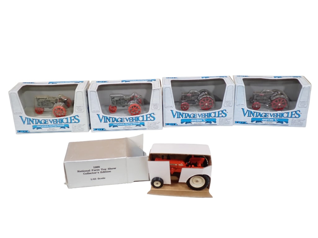 5 Model or Farm Toy Tractors New in Package incl 4 Ertl Vintage Vehicles Model Tractors and a 1989 N (1 of 8)