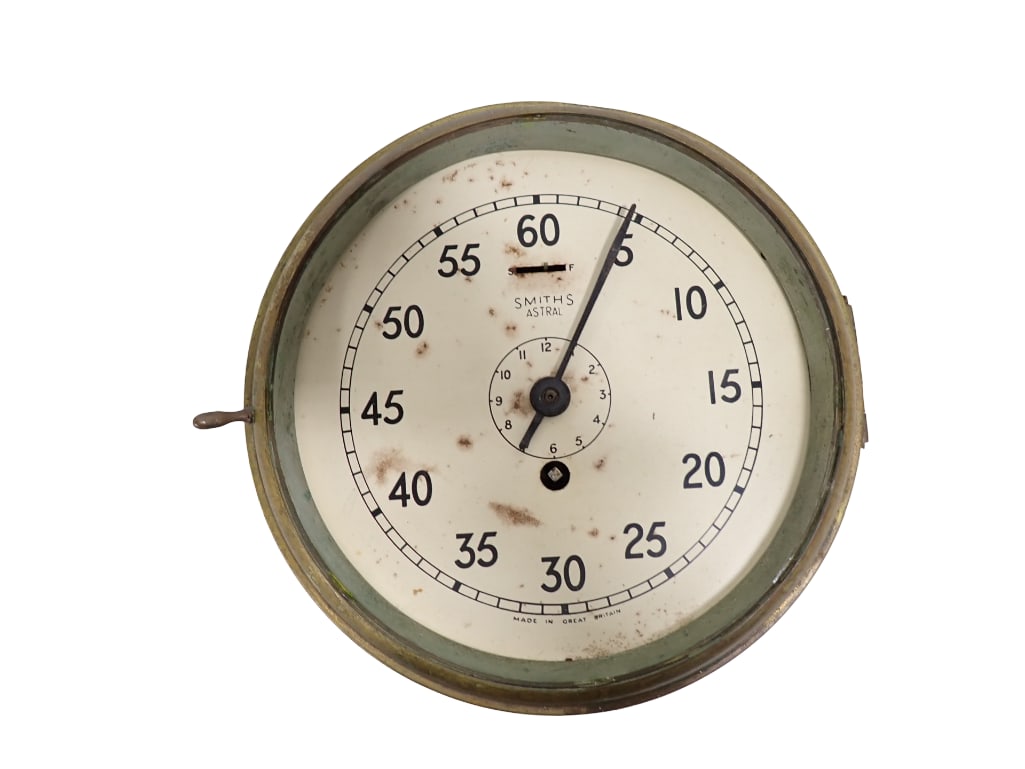 Smiths Astral Brass Ships Bulkhead Clock Nautical (1 of 6)