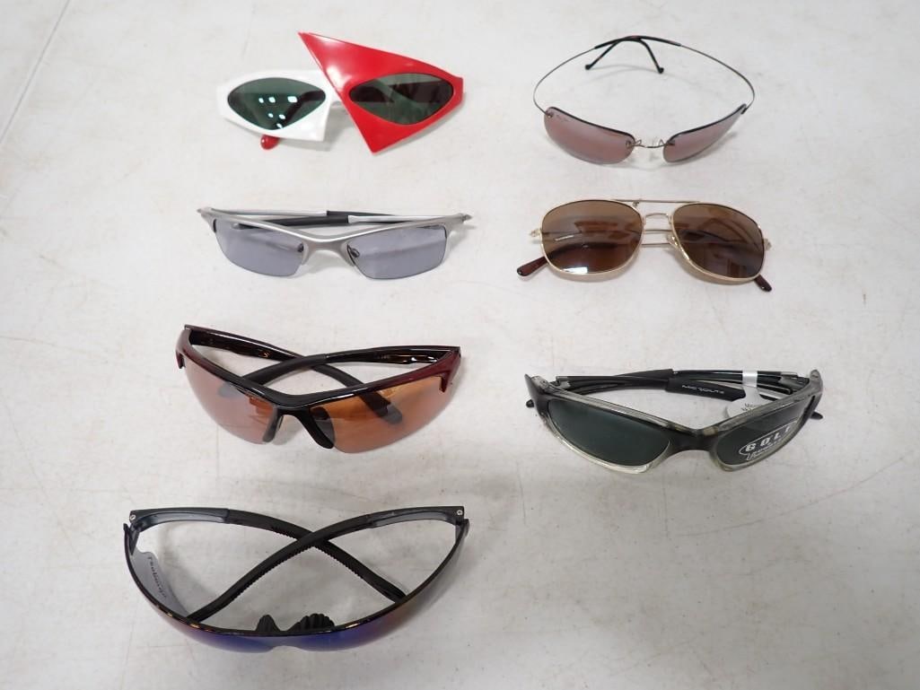 Lot of 7 Vintage Men's Sunglasses incl Maui Jim, Punk, & More (1 of 9)