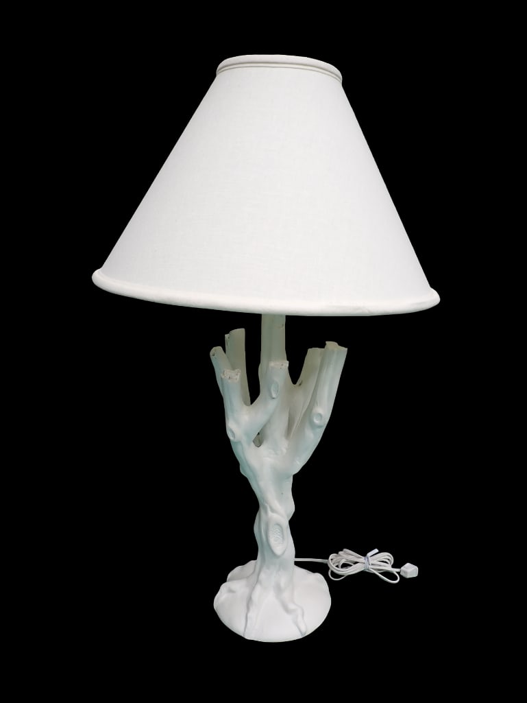 John Dickinson Tree Table Lamp Working 34" Tall with Shade (1 of 4)