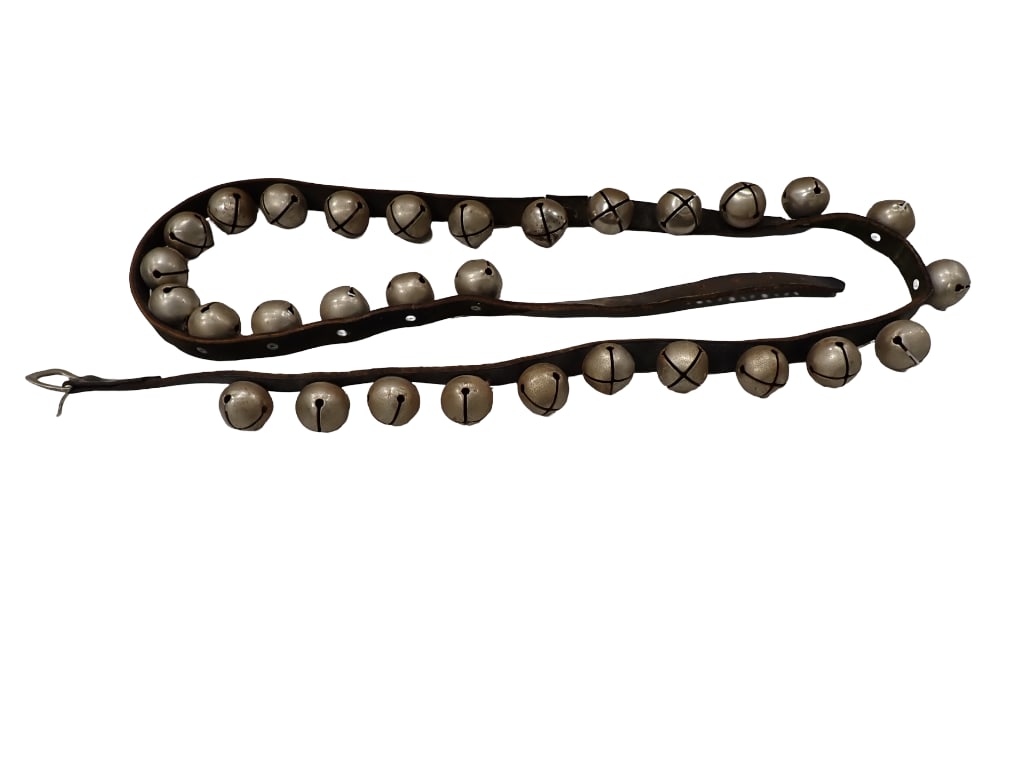 Antique Sleigh Bells 78" Long Total incl Thirty 1 1/2" Bells (1 of 4)