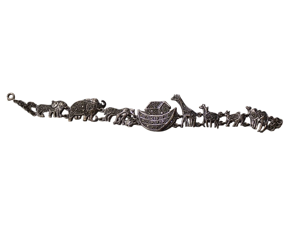 Sterling Silver Noah's Ark Bracelet (1 of 10)