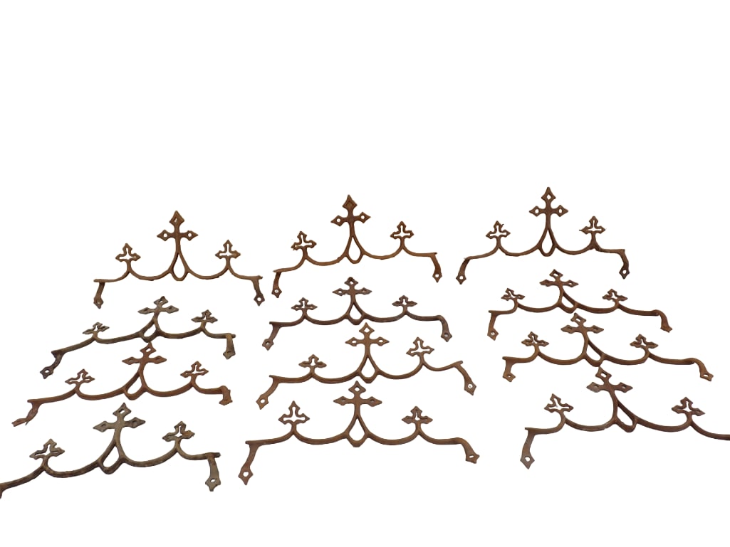 12 Antique Ornate Cast Iron Cemetery Fence Topper Finials Architectural Salvage (1 of 5)