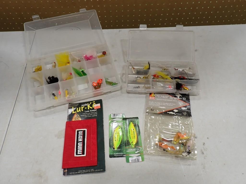 Lot of Vintage Fishing Lures and Baits: Lot of Vintage Fishing Lures and Baits All pictures are considered part of the description and should be examined carefully by bidders. Live Auctioneers is now offering Live Shipping through them. Thi