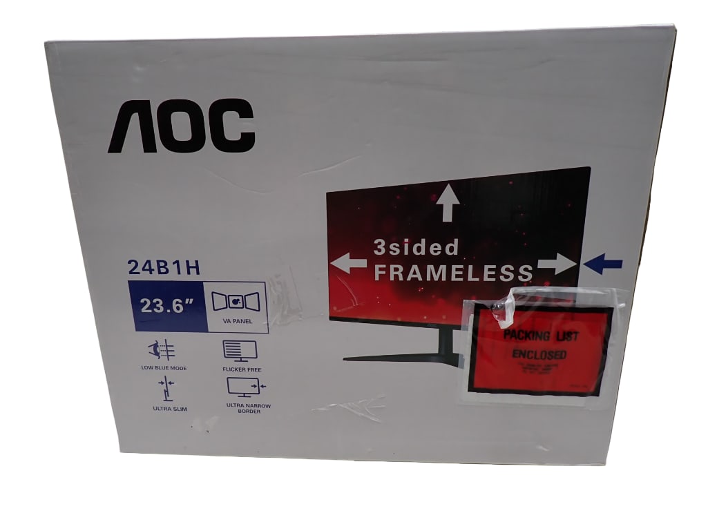 AOC 24B1H 24" LCD Monitor Black 60 Hz 1920x1080 (2) (1 of 4)
