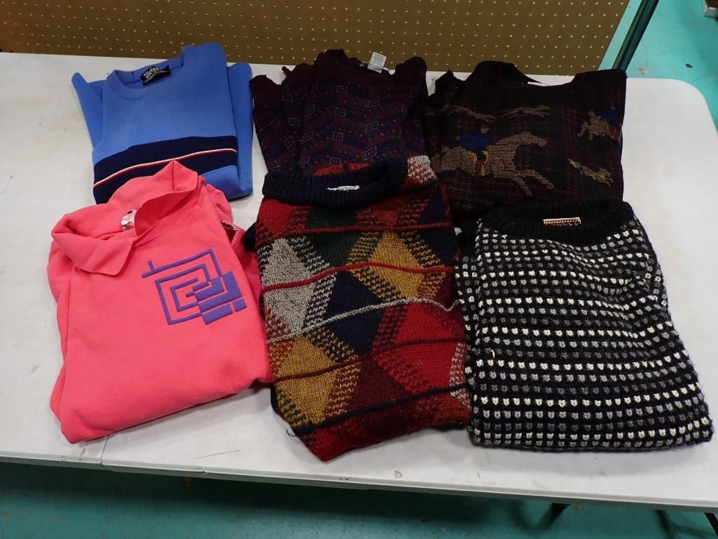 Lot of 6 Vintage Large Men's Sweaters (1 of 19)