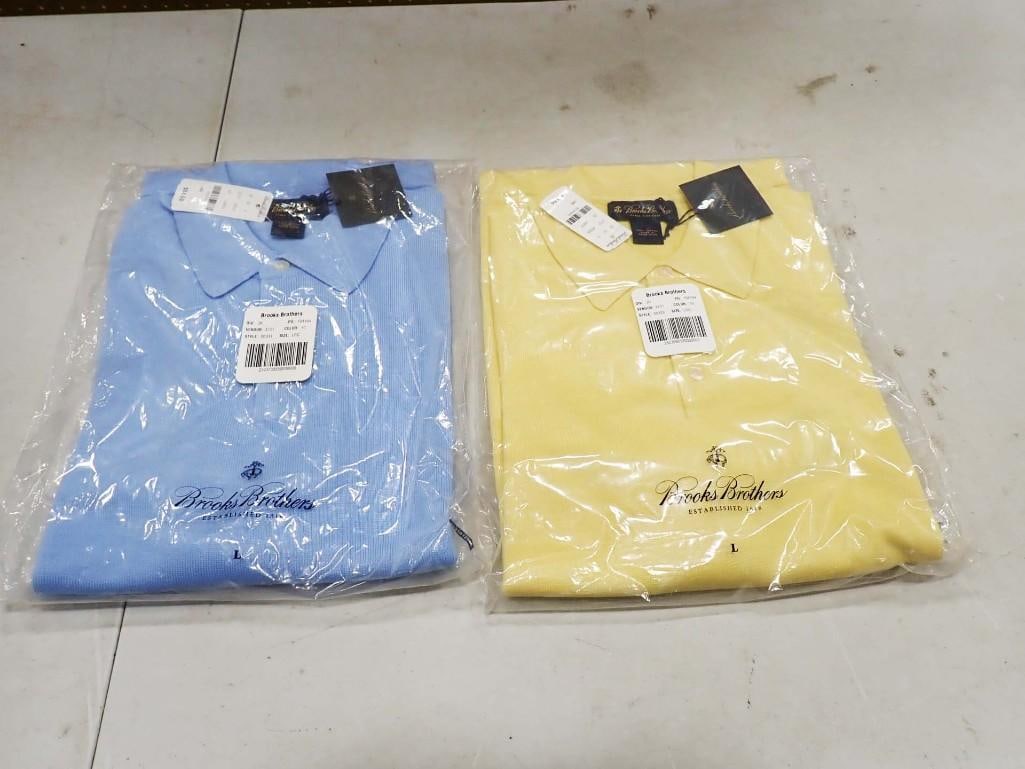 Lot of 2 New with Tags Brooks Brothers Pima Cotton Sweaters Size Large (1 of 5)