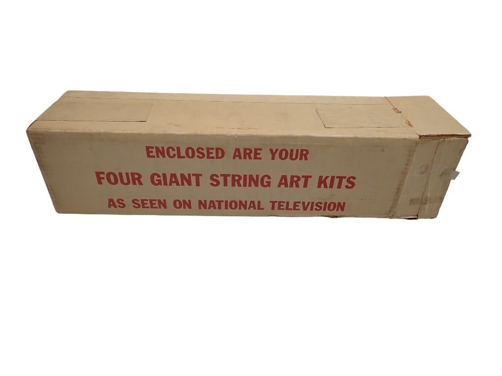 Vintage 1960s-70s String Art Kit MCM Buildings and Seascapes Never Used in Original Box (1 of 3)