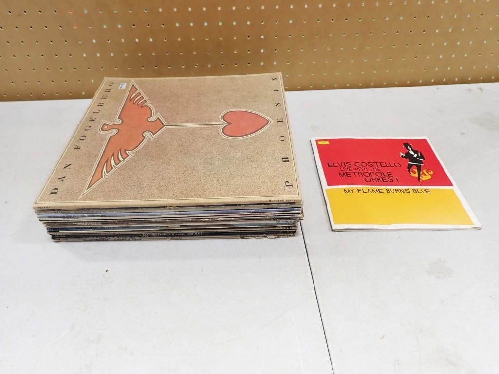 Lot of Vintage Vinyl Records incl Streisand, Fogelberg, Gibb, Seger, and More: Lot of Vintage Vinyl Records incl Streisand, Fogelberg, Gibb, Seger, and More. Records measure 12.375 inches by 12.375 inches each All pictures are considered part of the description and sh