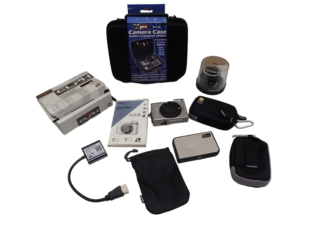 Canon Elph Camera with Other Camera Accessories (1 of 5)