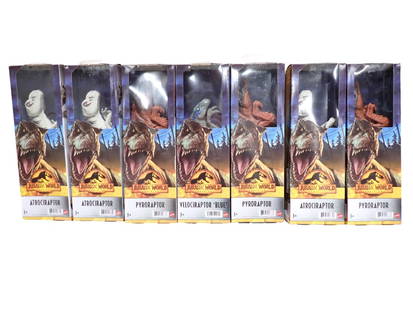 Jurassic World Dinosaur Figures or Toys New in Package incl Atrociraptor, Pyroraptor, Velociraptor B: Jurassic World Dinosaur Figures or Toys New in Package incl Atrociraptor, Pyroraptor, Velociraptor Blue All pictures are considered part of the description and should be examined carefully by