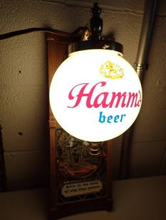 Hamm's Beer Light Born in the Land of Sky Blue Waters Bar Light Works Vintage: Vintage Hamm's Beer Light Born in the Land of Sky Blue Waters Bar Light Works All pictures are considered part of the
