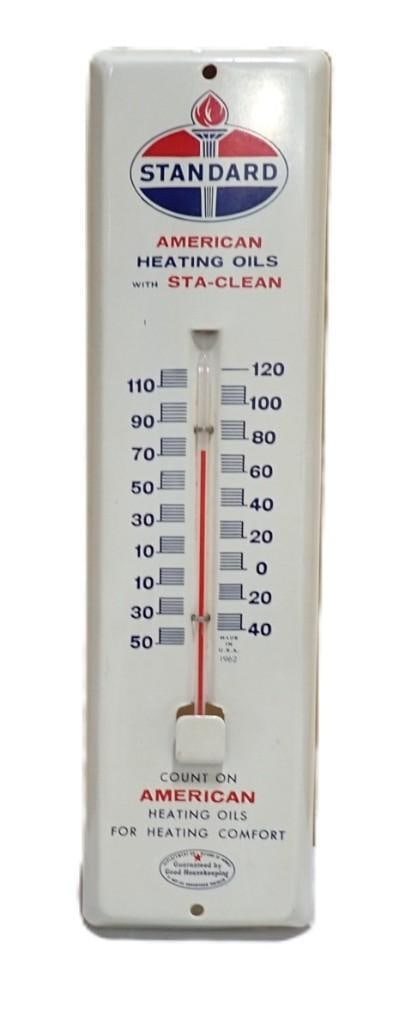 Vintage 1962 Standard Oil Advertising Thermometer (1 of 4)