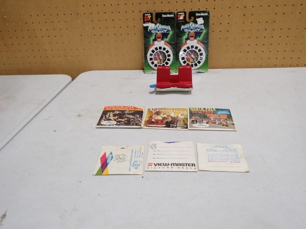 View-Master Lot including Power Rangers Galaxy New in Package, Rudolph, Christmas, North Pole (1 of 6)