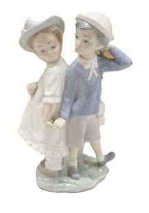 Lladro Porcelain Figurine - Puppy Love: Lladro Porcelain Figurine - Puppy Love All pictures are considered part of the description and should be examined carefully by bidders. Live Auctioneers is now offering Live Shipping through them.