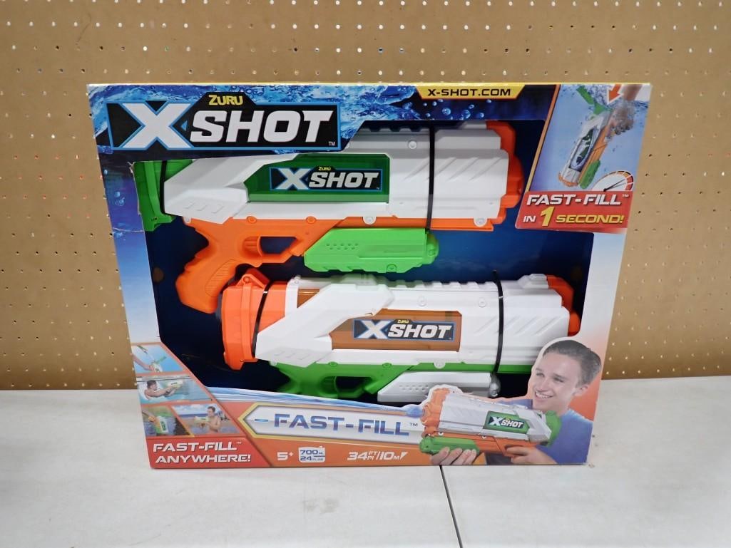 Zuru X Shot Fast Fill Squirt Gun / Water Gun / Water Pistol: Zuru X Shot Fast Fill Squirt Gun / Water Gun / Water Pistol All pictures are considered part of the description and should be examined carefully by bidders. Live Auctioneers is now offering Live Shipp