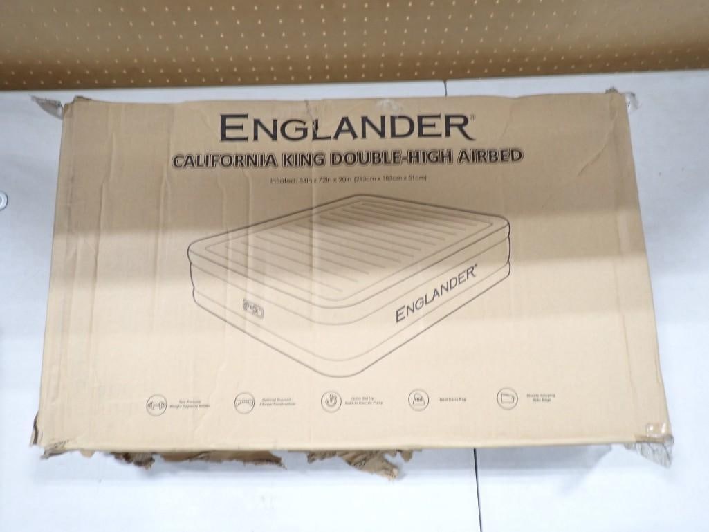 New in package Englander California King Double-High Airbed: New in package Englander California King Double-High Airbed All pictures are considered part of the description and should be examined carefully by bidders. Live Auctioneers is now offering Live Shipp